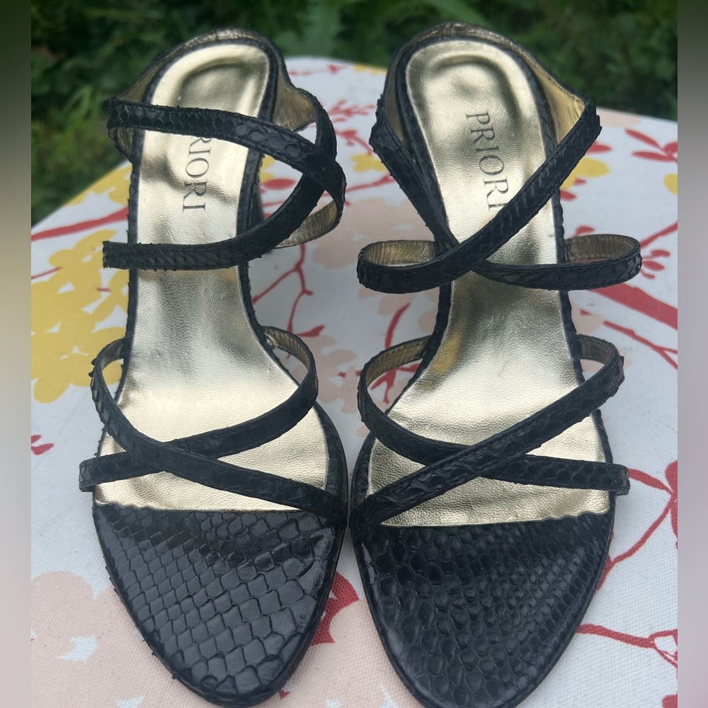 Black Strappy Heels